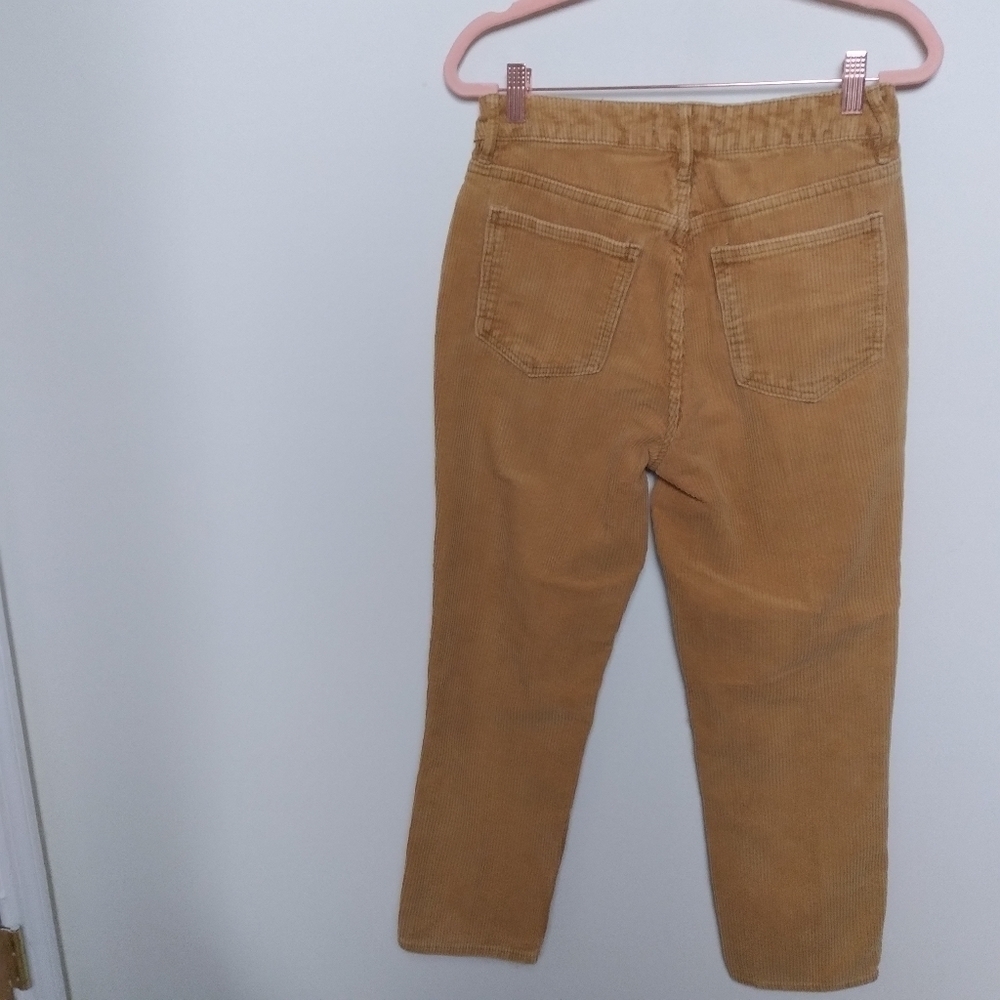 PacSun Mustard Yellow Corduroy Mom Jean High Waist Pants Size 26 - Picture 2 of 10
